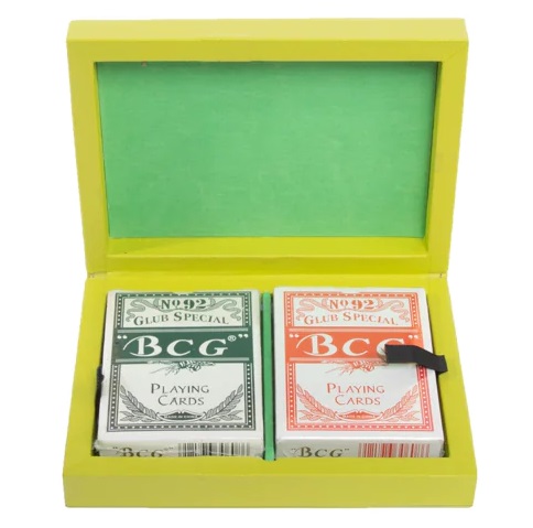 Emma Playing Card Box - Lime main image